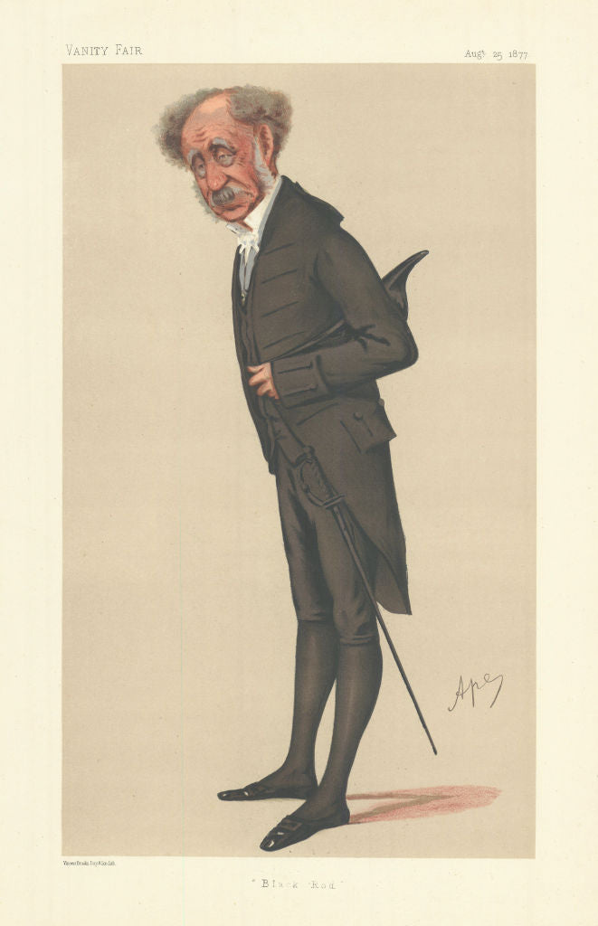 VANITY FAIR SPY CARTOON General Sir William Thomas Knollys 'Black Rod'. Ape 1877